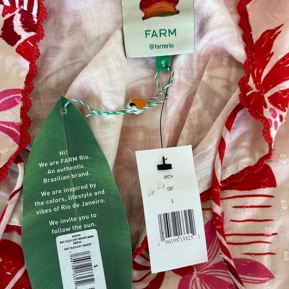 Farm RioRio Tiles Minidress Rio Tiles Off White - Picture 15 of 15